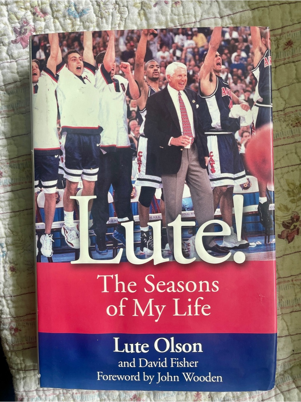 Lute Olson Signed The Seasons of My Life Book Arizona Wildcats Basketball Coach